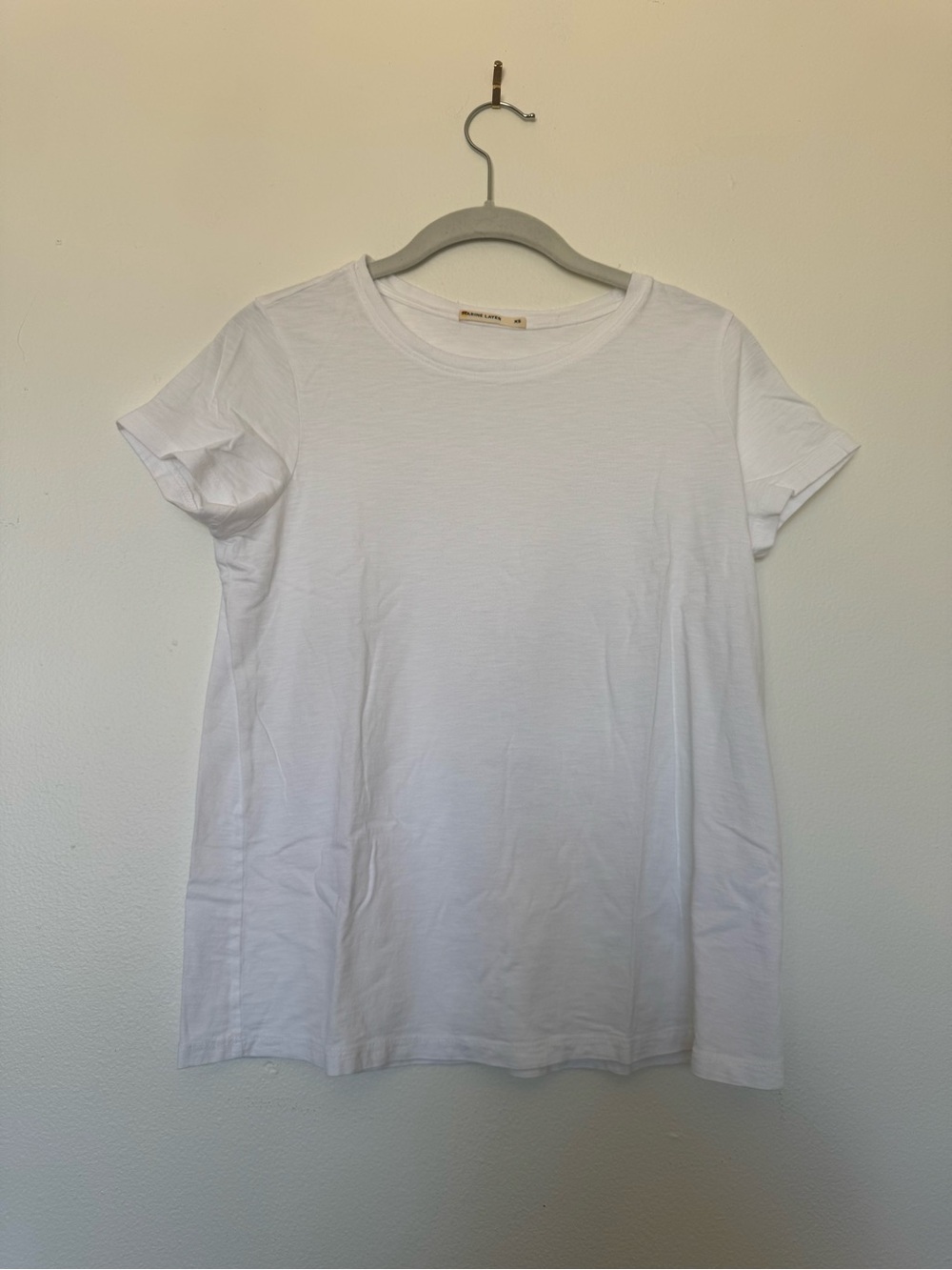 Marine Layer Classic White Short Sleeve Crew Tee